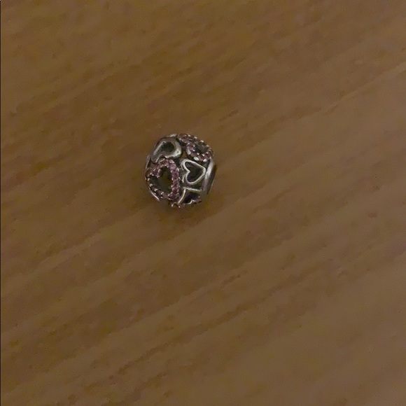 Pink Heart Pandora Charm - Picture 1 of 2